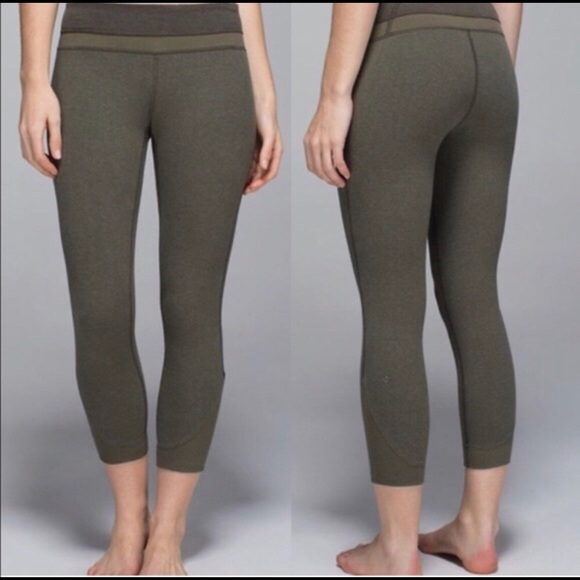 lululemon athletica Pants - Lululemon Refine Crop in Fatigue Green / Deep Camo